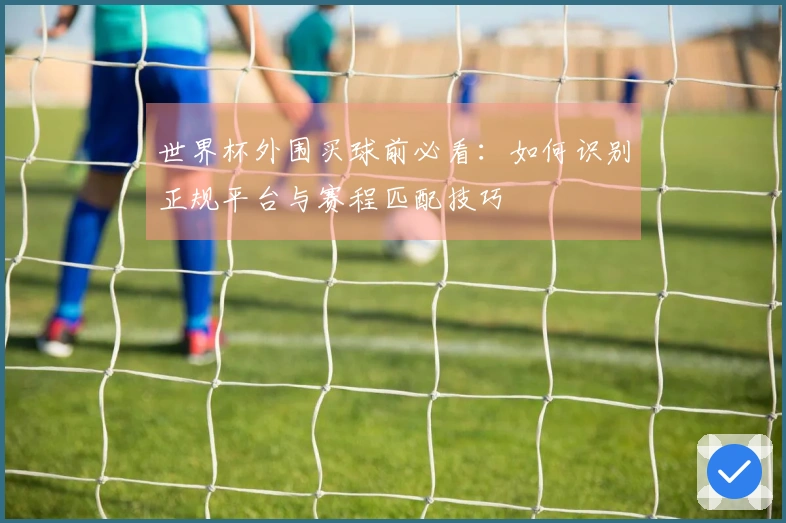 世界杯外围买球前必看：如何识别正规平台与赛程匹配技巧